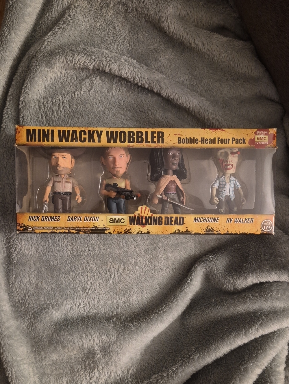 The Walking Dead Mini Wacky Wobbler Bobble-Head Four Pack